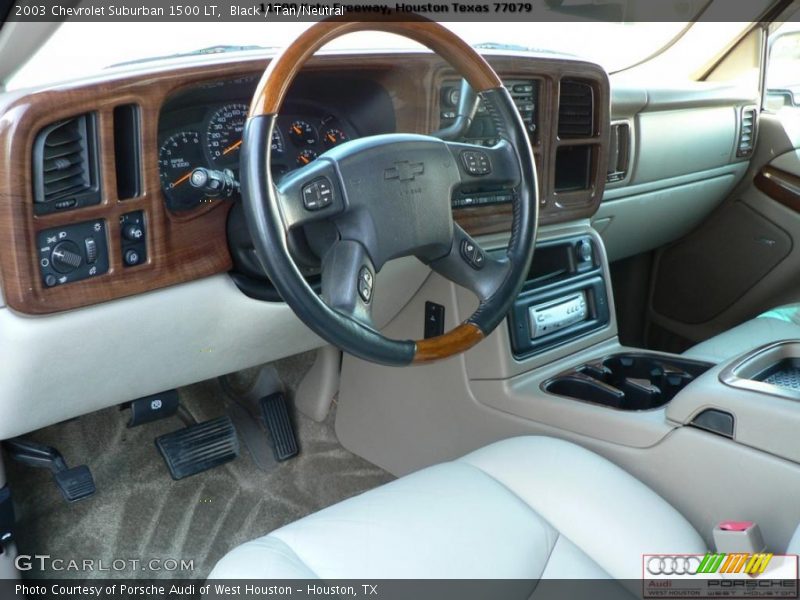 Black / Tan/Neutral 2003 Chevrolet Suburban 1500 LT