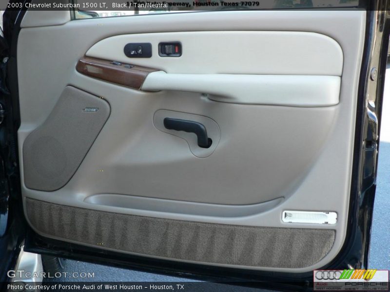 Black / Tan/Neutral 2003 Chevrolet Suburban 1500 LT