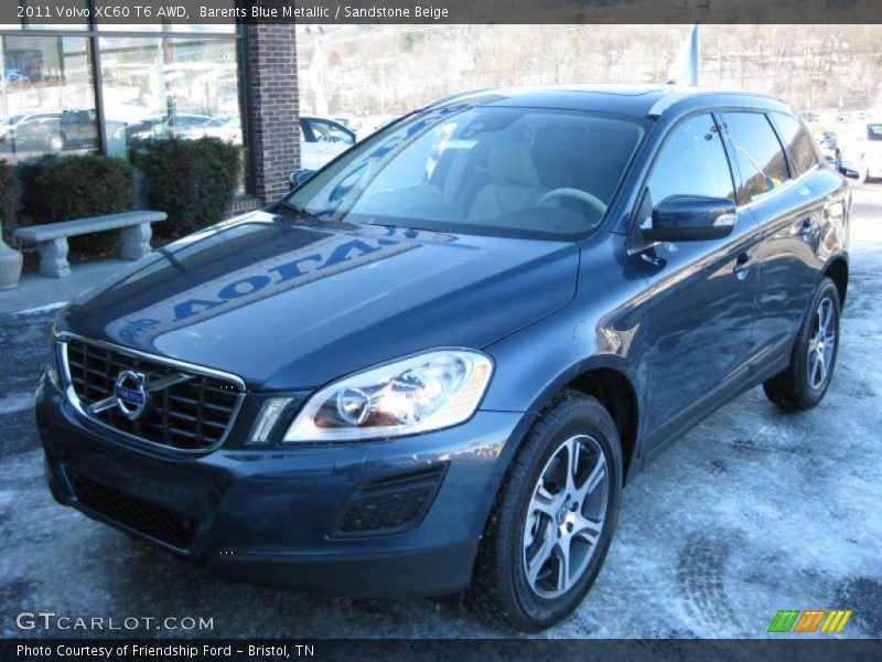 Barents Blue Metallic / Sandstone Beige 2011 Volvo XC60 T6 AWD