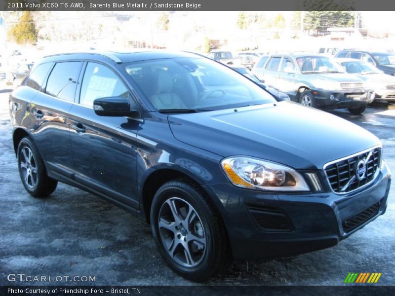 Barents Blue Metallic / Sandstone Beige 2011 Volvo XC60 T6 AWD