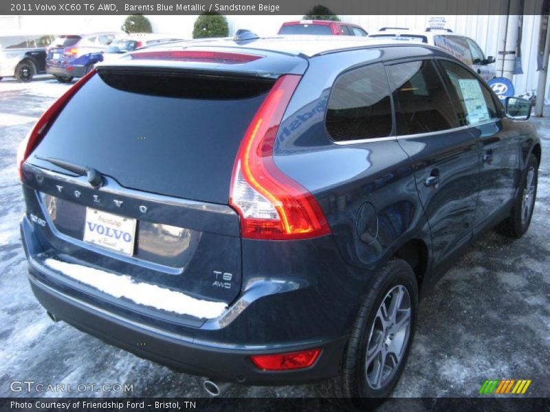 Barents Blue Metallic / Sandstone Beige 2011 Volvo XC60 T6 AWD