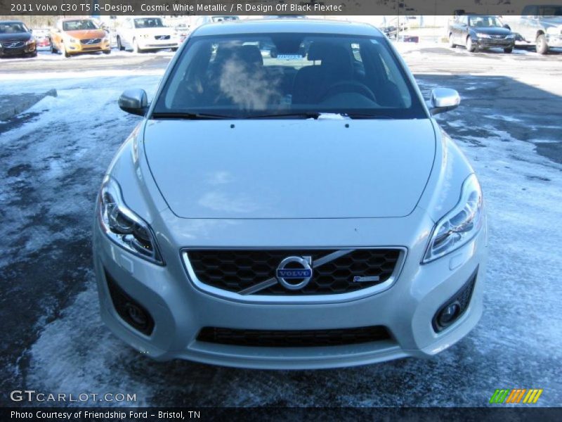 Cosmic White Metallic / R Design Off Black Flextec 2011 Volvo C30 T5 R-Design