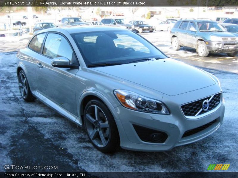 Cosmic White Metallic / R Design Off Black Flextec 2011 Volvo C30 T5 R-Design