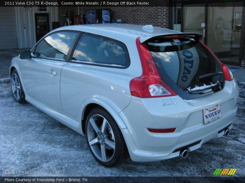 Cosmic White Metallic / R Design Off Black Flextec 2011 Volvo C30 T5 R-Design