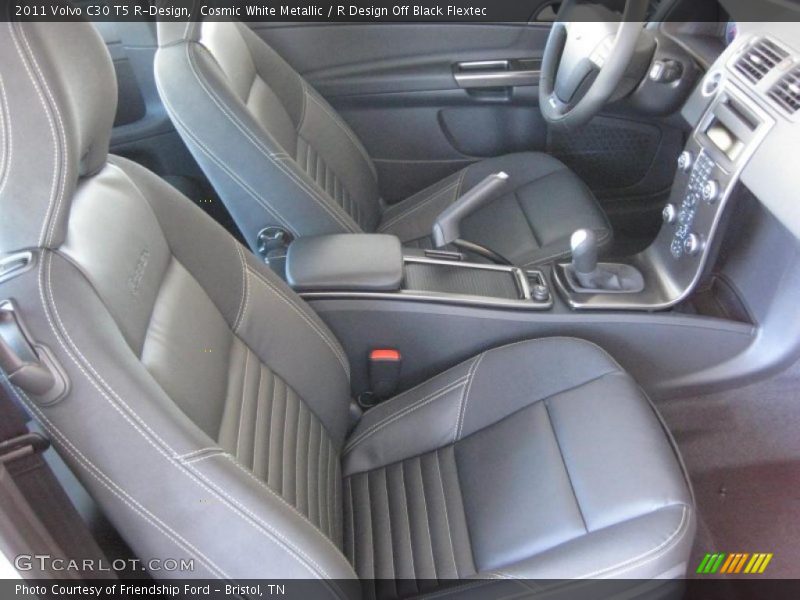 Cosmic White Metallic / R Design Off Black Flextec 2011 Volvo C30 T5 R-Design