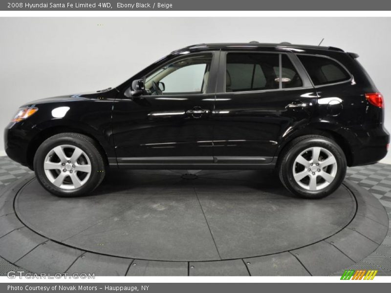 Ebony Black / Beige 2008 Hyundai Santa Fe Limited 4WD