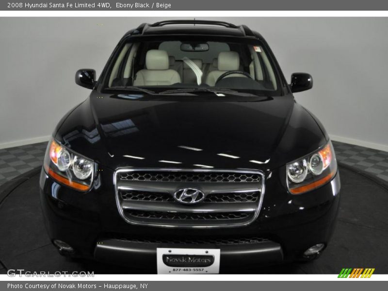 Ebony Black / Beige 2008 Hyundai Santa Fe Limited 4WD