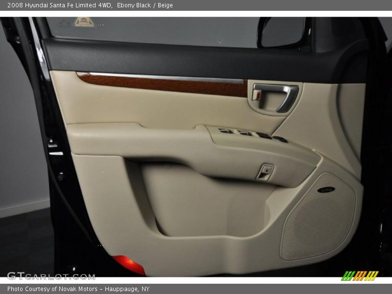 Ebony Black / Beige 2008 Hyundai Santa Fe Limited 4WD