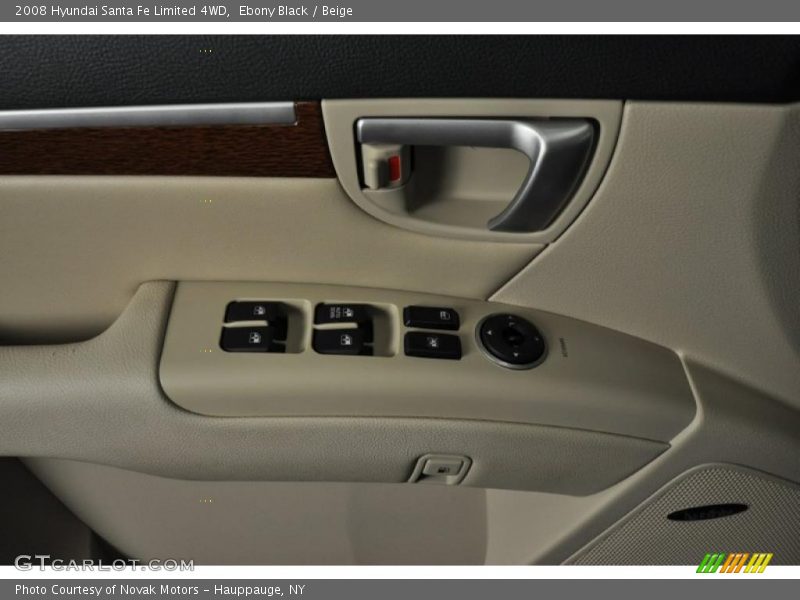 Ebony Black / Beige 2008 Hyundai Santa Fe Limited 4WD