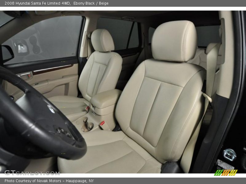 Ebony Black / Beige 2008 Hyundai Santa Fe Limited 4WD