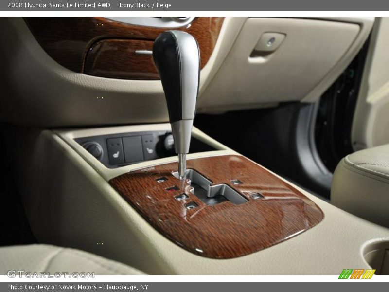 Ebony Black / Beige 2008 Hyundai Santa Fe Limited 4WD