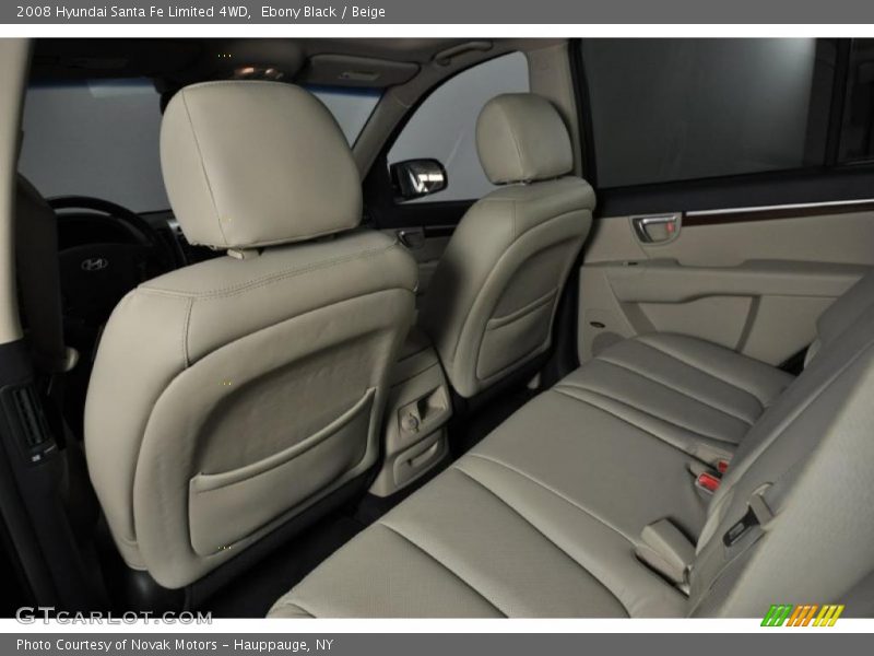 Ebony Black / Beige 2008 Hyundai Santa Fe Limited 4WD