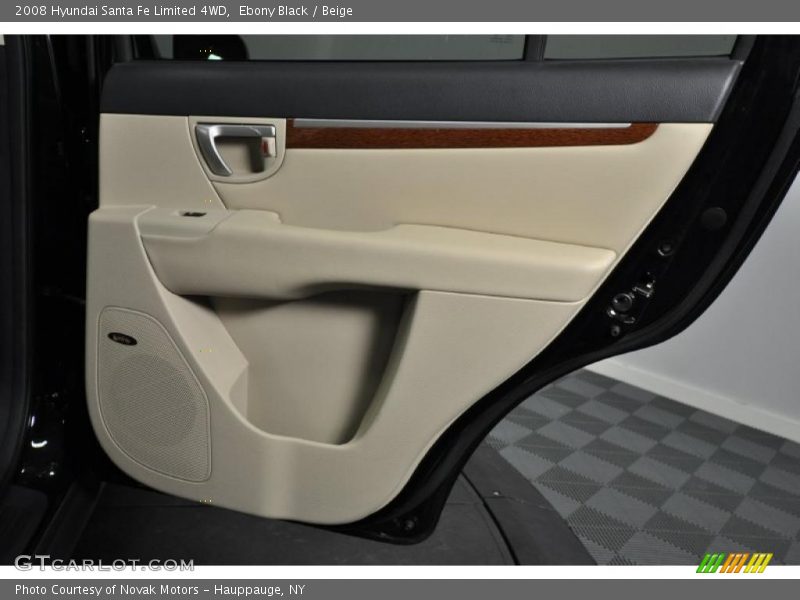Ebony Black / Beige 2008 Hyundai Santa Fe Limited 4WD