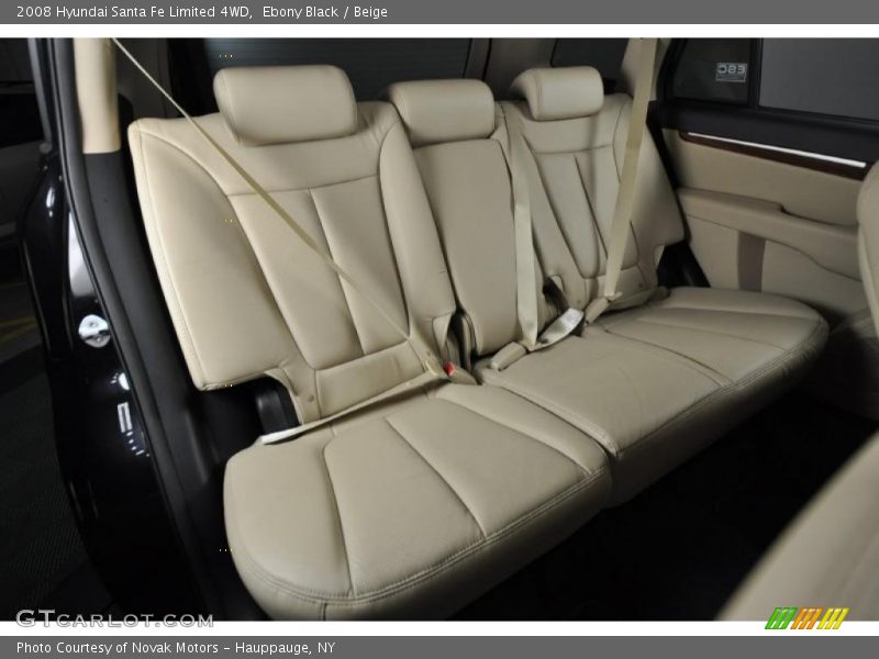 Ebony Black / Beige 2008 Hyundai Santa Fe Limited 4WD