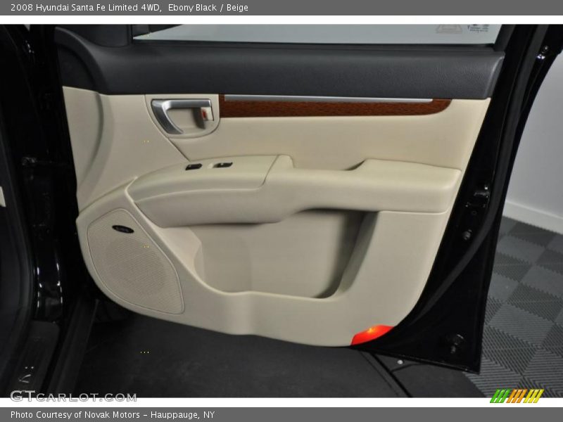 Ebony Black / Beige 2008 Hyundai Santa Fe Limited 4WD