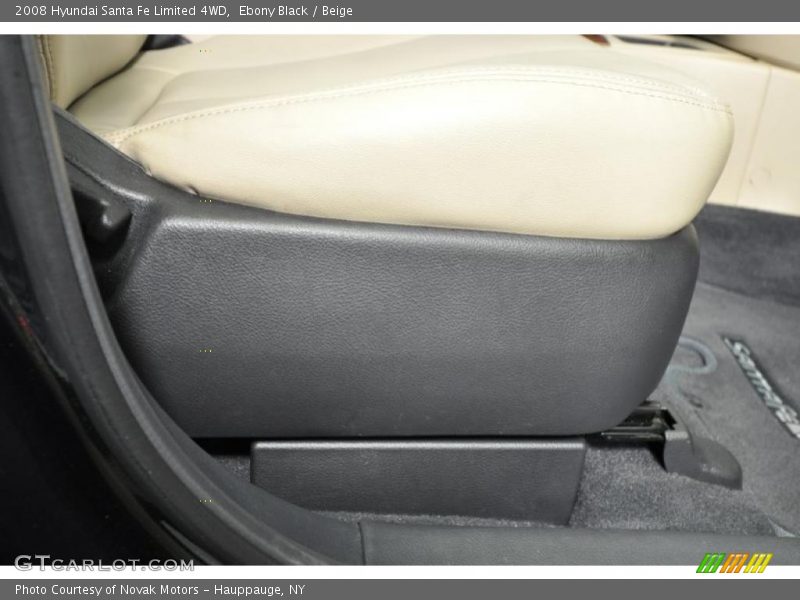 Ebony Black / Beige 2008 Hyundai Santa Fe Limited 4WD