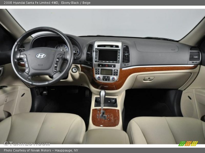 Ebony Black / Beige 2008 Hyundai Santa Fe Limited 4WD