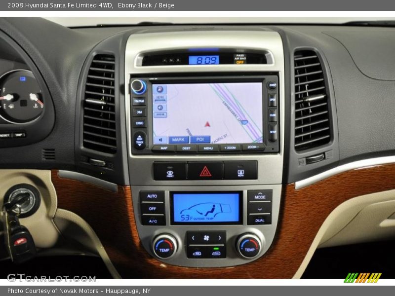 Ebony Black / Beige 2008 Hyundai Santa Fe Limited 4WD