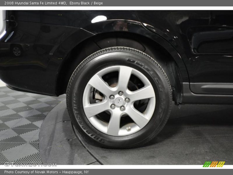 Ebony Black / Beige 2008 Hyundai Santa Fe Limited 4WD