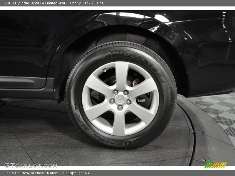 Ebony Black / Beige 2008 Hyundai Santa Fe Limited 4WD