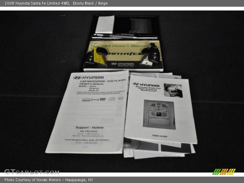 Ebony Black / Beige 2008 Hyundai Santa Fe Limited 4WD