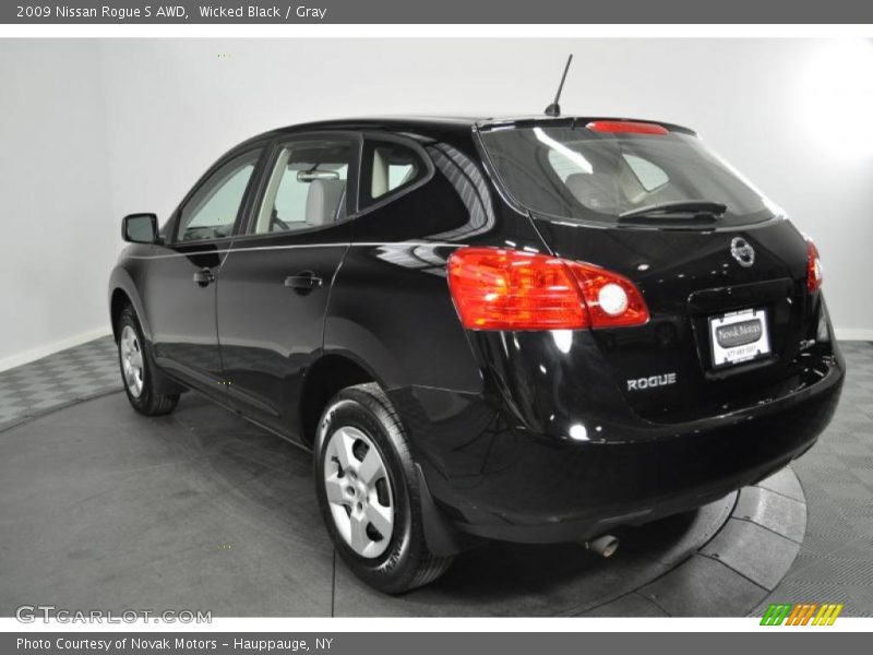 Wicked Black / Gray 2009 Nissan Rogue S AWD