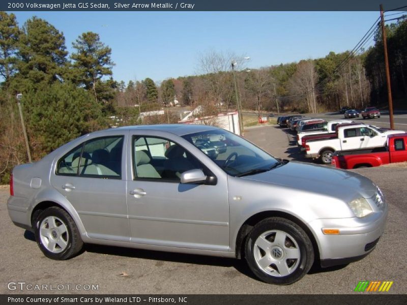 Silver Arrow Metallic / Gray 2000 Volkswagen Jetta GLS Sedan