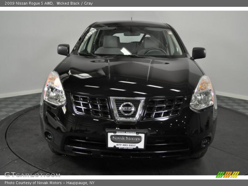 Wicked Black / Gray 2009 Nissan Rogue S AWD