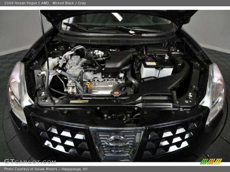 Wicked Black / Gray 2009 Nissan Rogue S AWD