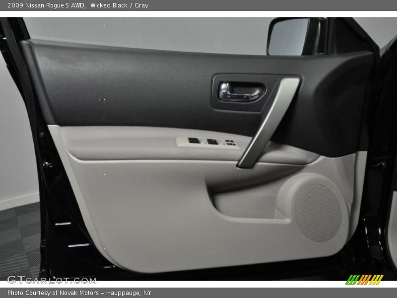 Wicked Black / Gray 2009 Nissan Rogue S AWD