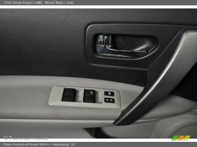 Wicked Black / Gray 2009 Nissan Rogue S AWD