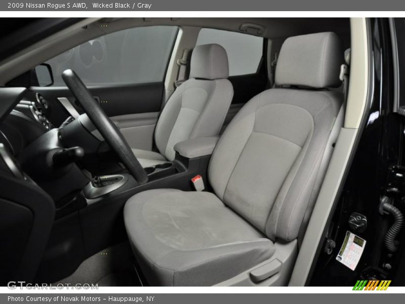Wicked Black / Gray 2009 Nissan Rogue S AWD