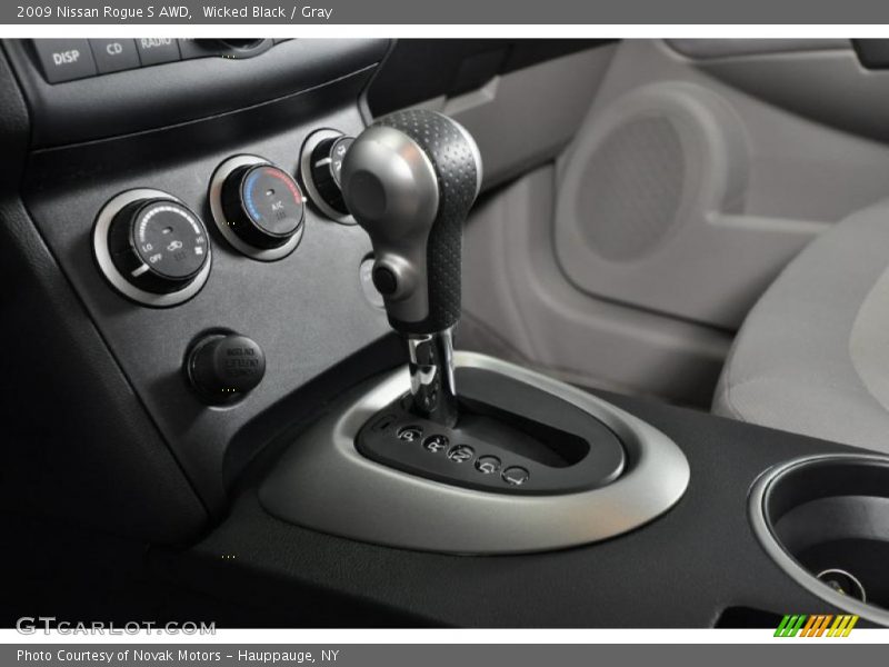 Wicked Black / Gray 2009 Nissan Rogue S AWD