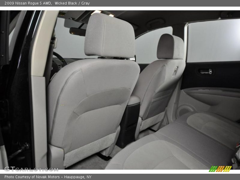 Wicked Black / Gray 2009 Nissan Rogue S AWD