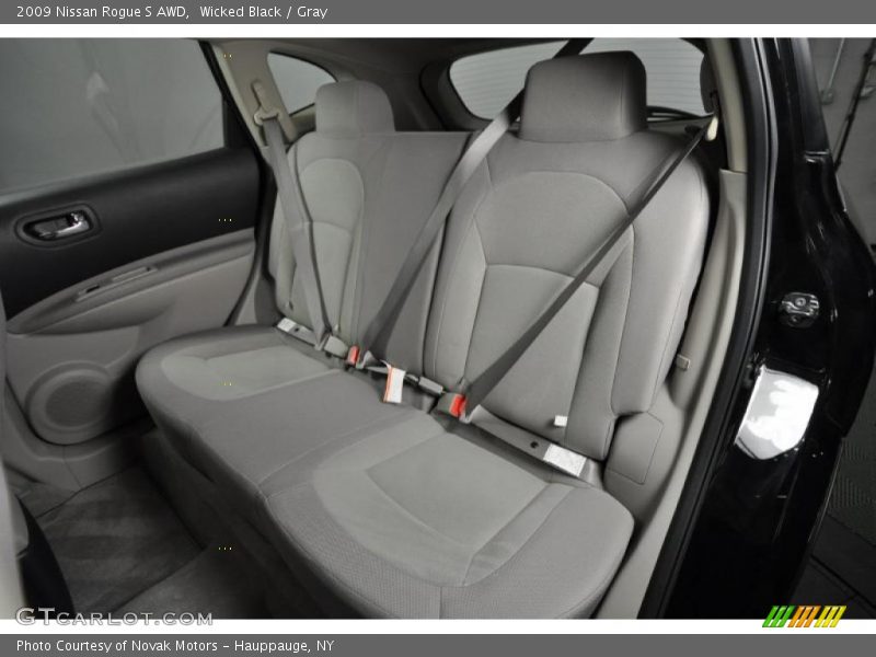 Wicked Black / Gray 2009 Nissan Rogue S AWD
