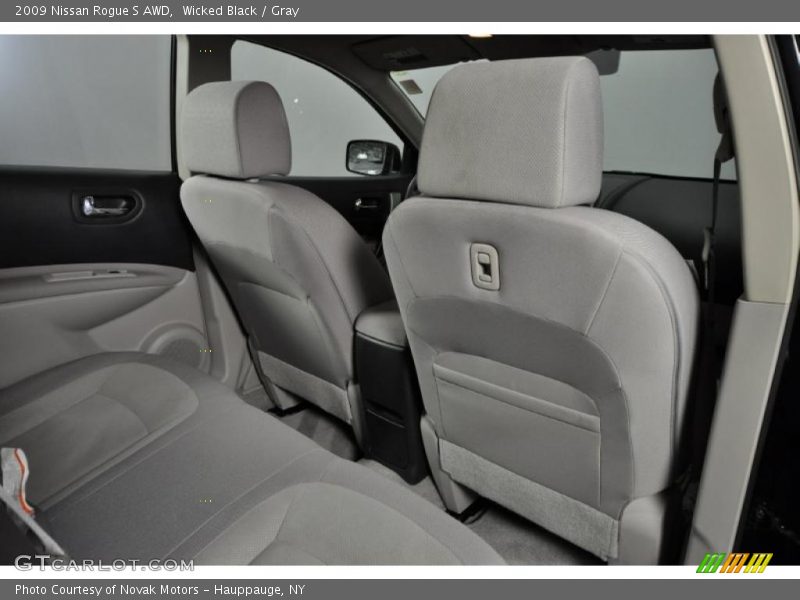 Wicked Black / Gray 2009 Nissan Rogue S AWD
