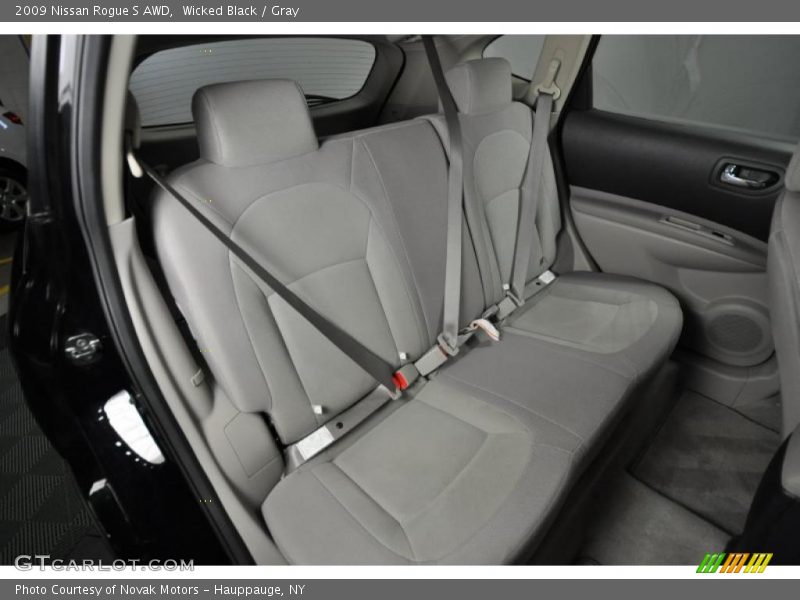 Wicked Black / Gray 2009 Nissan Rogue S AWD