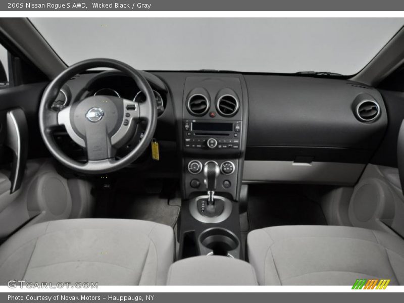 Wicked Black / Gray 2009 Nissan Rogue S AWD