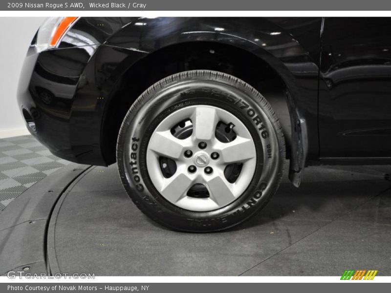 Wicked Black / Gray 2009 Nissan Rogue S AWD