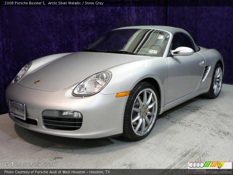 Arctic Silver Metallic / Stone Grey 2008 Porsche Boxster S