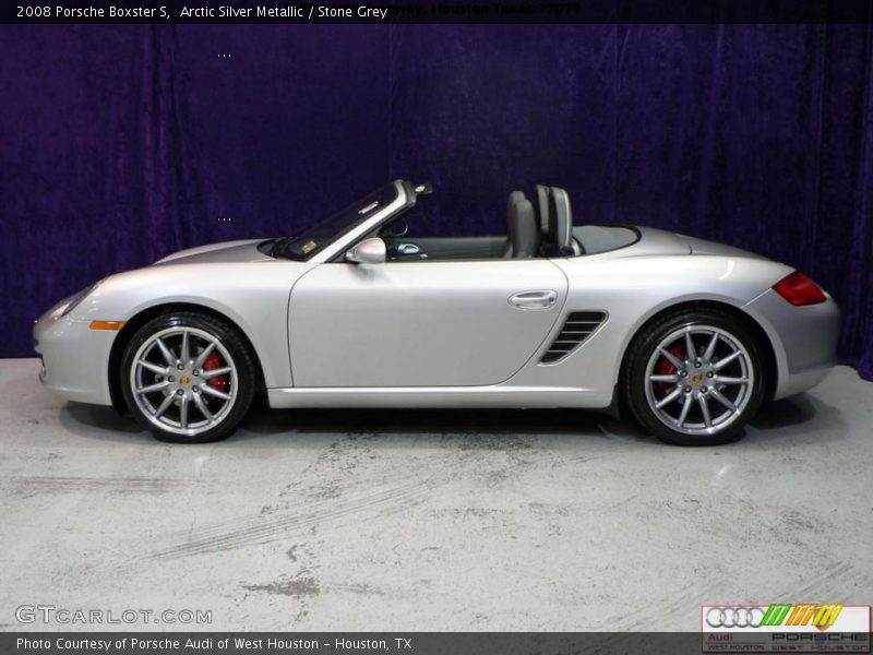 Arctic Silver Metallic / Stone Grey 2008 Porsche Boxster S