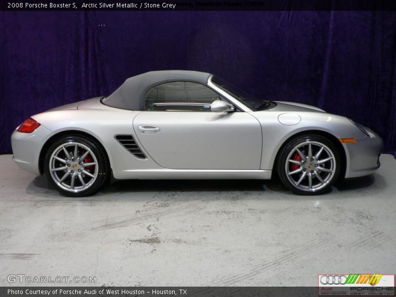 Arctic Silver Metallic / Stone Grey 2008 Porsche Boxster S