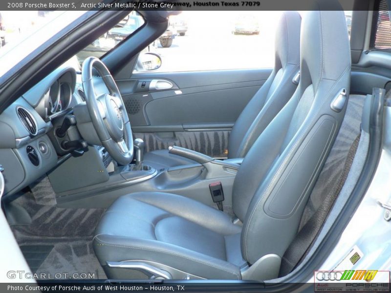 Arctic Silver Metallic / Stone Grey 2008 Porsche Boxster S