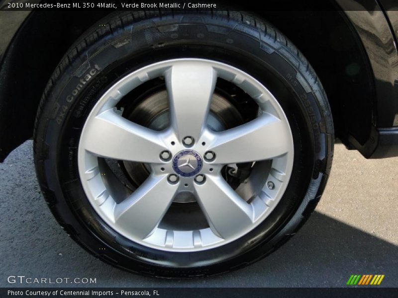 Verde Brook Metallic / Cashmere 2010 Mercedes-Benz ML 350 4Matic