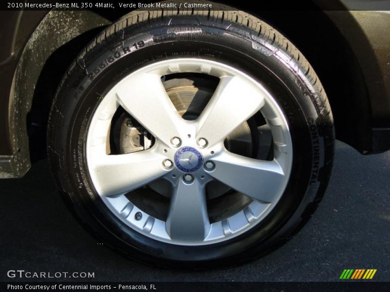 Verde Brook Metallic / Cashmere 2010 Mercedes-Benz ML 350 4Matic