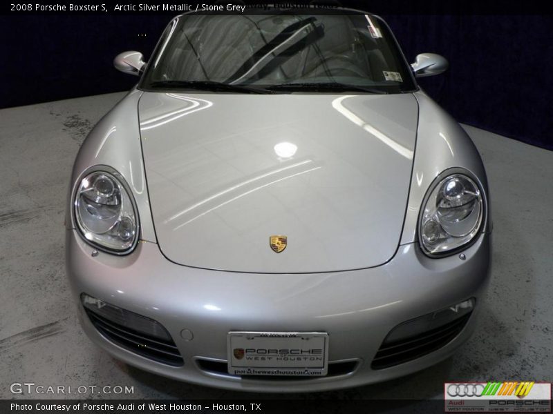 Arctic Silver Metallic / Stone Grey 2008 Porsche Boxster S
