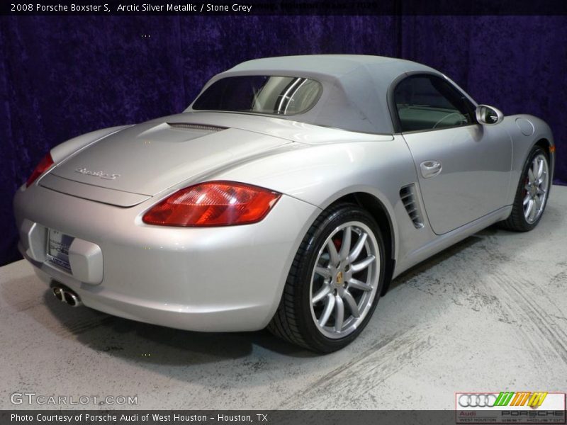 Arctic Silver Metallic / Stone Grey 2008 Porsche Boxster S