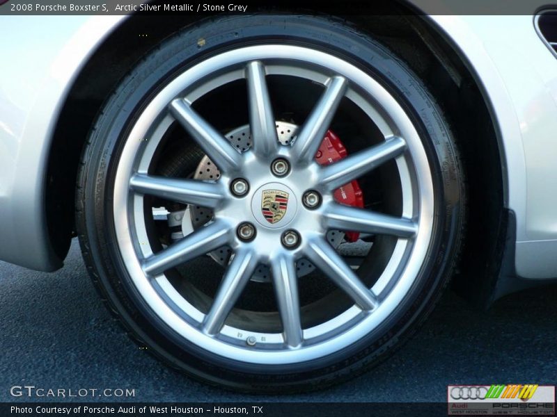 Arctic Silver Metallic / Stone Grey 2008 Porsche Boxster S
