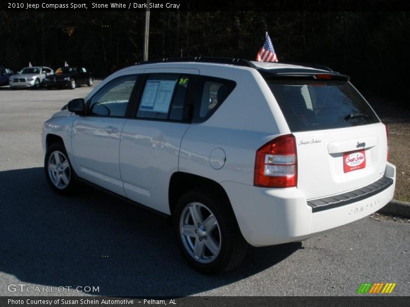 Stone White / Dark Slate Gray 2010 Jeep Compass Sport