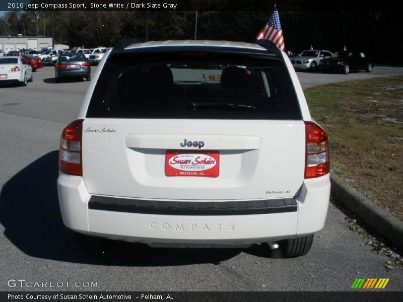 Stone White / Dark Slate Gray 2010 Jeep Compass Sport